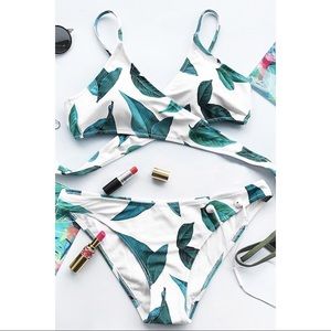 COURT AND SPARK FRESH LEAVES BIKINI SET